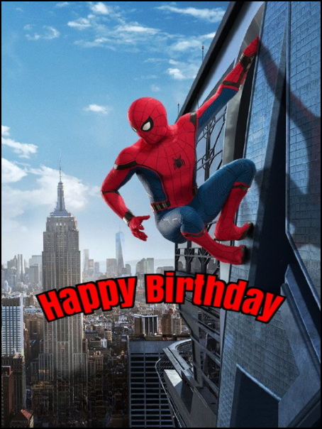 birthday cards spiderman
