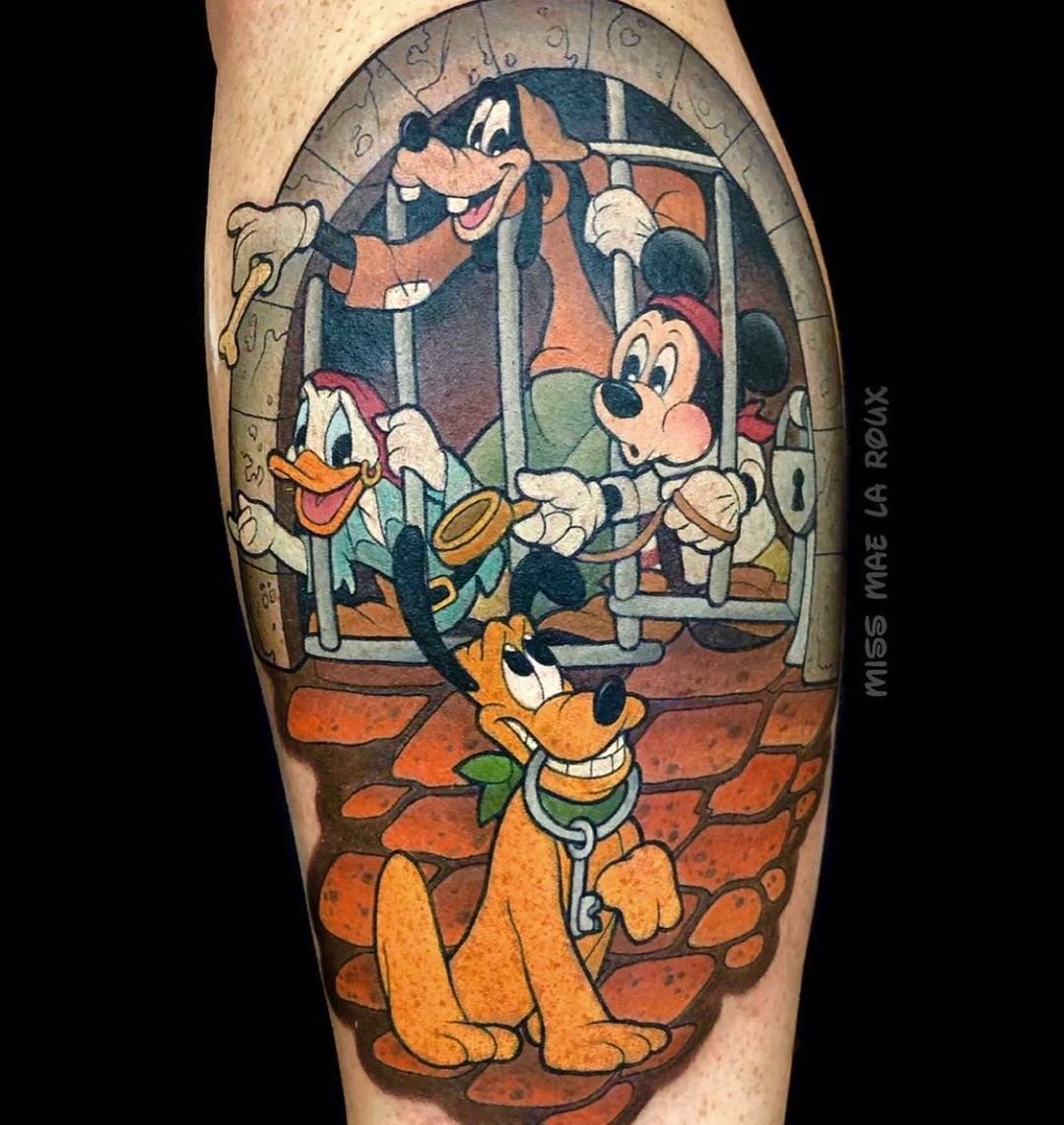 Disney Characters Tattoo