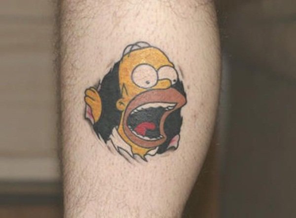 Homer Simpson Tattoo