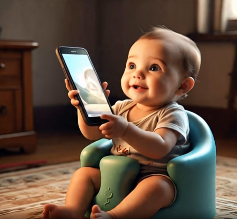 free ai videos baby phone