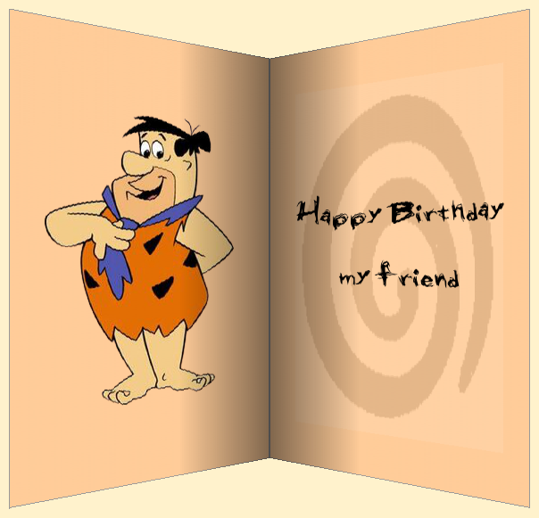 birthday cartoon card