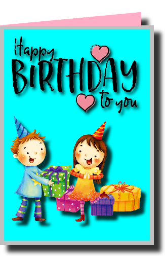 birthday cards for the girls