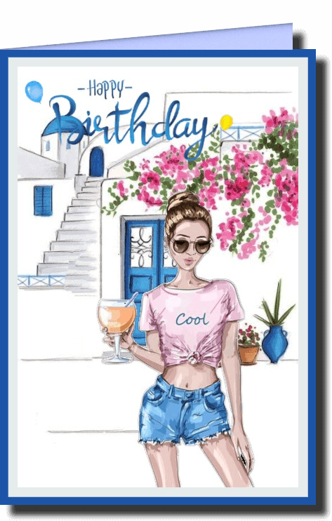 birthday cards for the girls