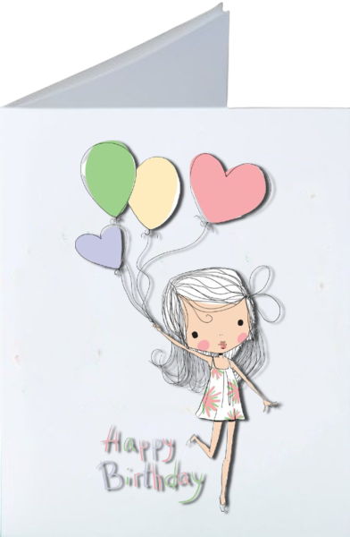 birthday cards for the girls