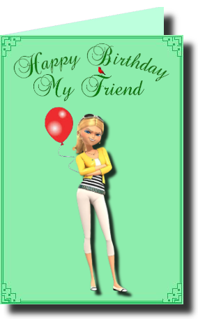 birthday cards for the girls