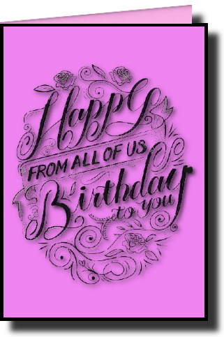 birthday cards for the girls