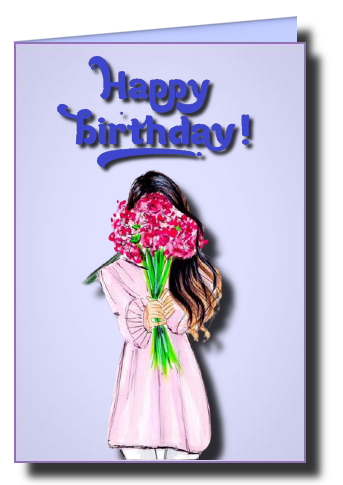 birthday cards for the girls