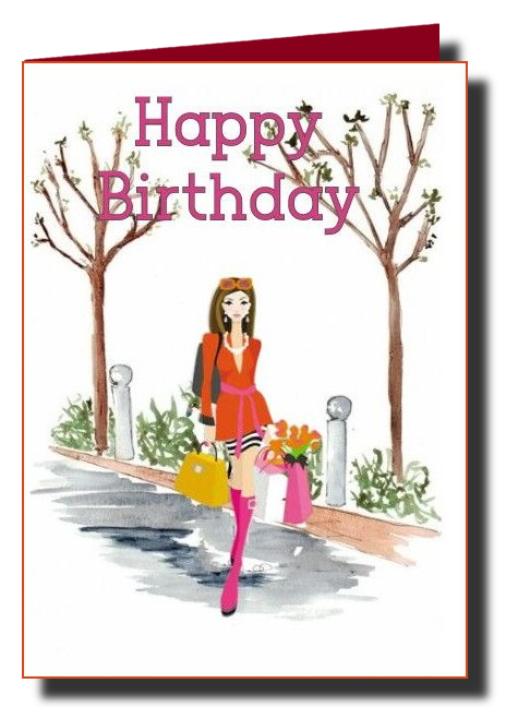 birthday cards for the girls