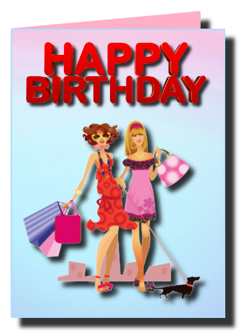 birthday cards for the girls