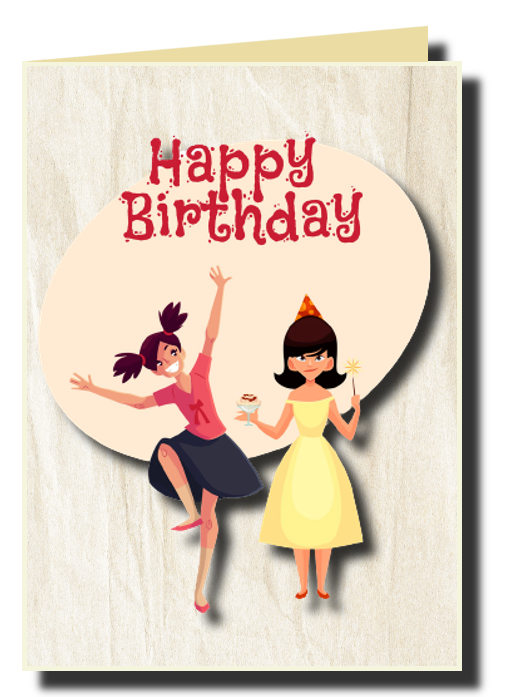 birthday cards for the girls