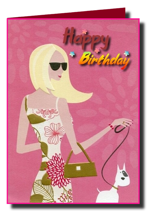 birthday cards for the girls