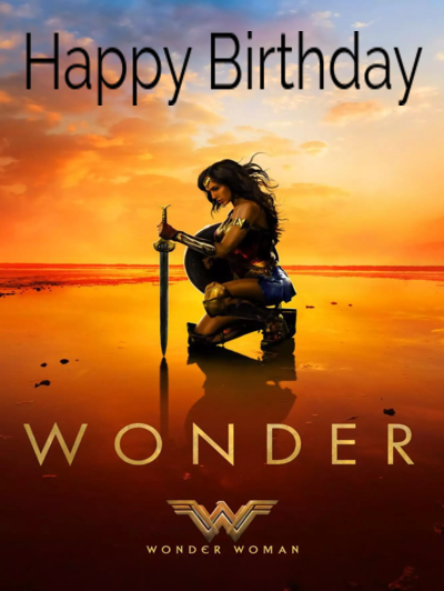 Wonder Woman Birthday Cards