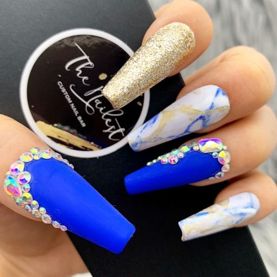 Women's Sexy Blue Nails