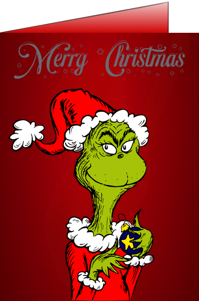 grinch christmas card