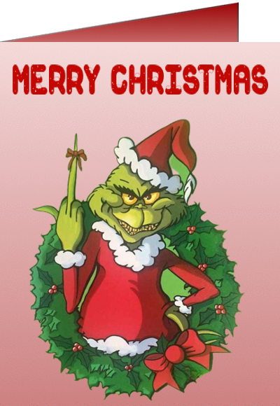 grinch christmas card