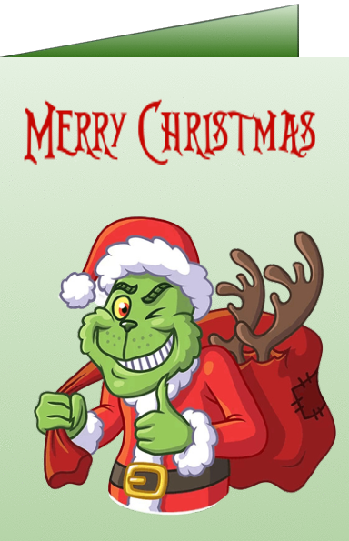 grinch christmas card