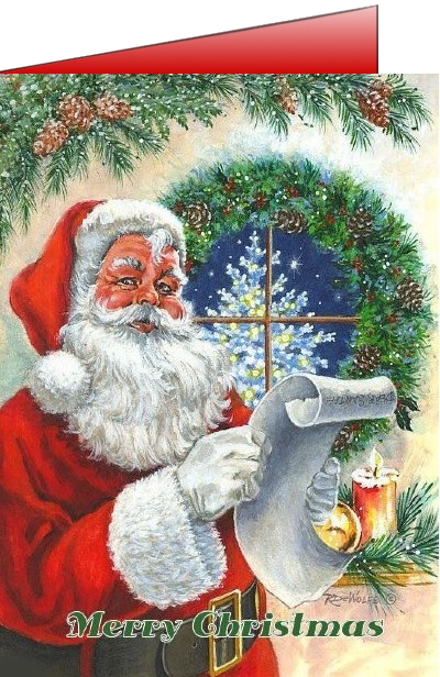 christmas santa card