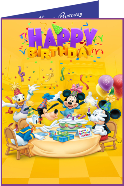 disney birthday ecard online