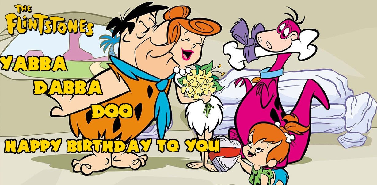 flintstones birthday cards