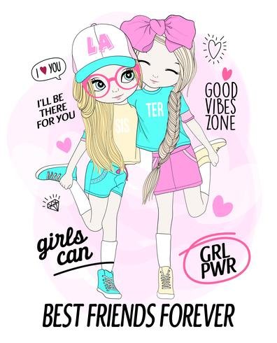 girls-friendship ecards