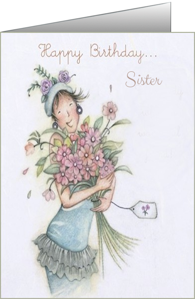 birthday card for a sister