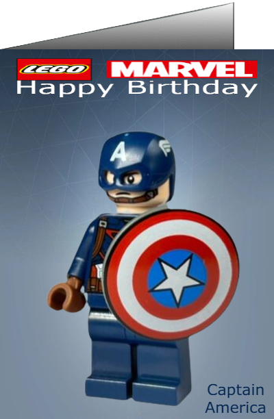 Lego Marvel Birthday eCards