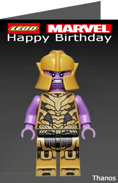 Lego Marvel Birthday eCards