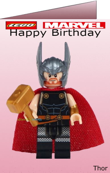 Lego Marvel Birthday eCards