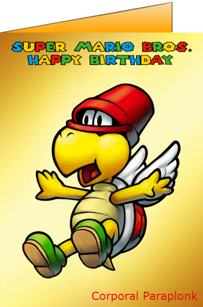 mario brothers birthday ecards