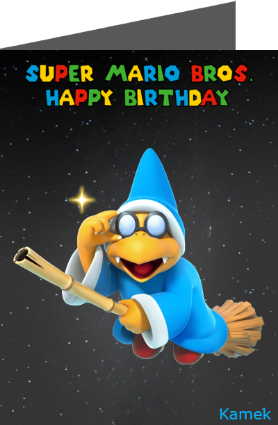 mario brothers birthday ecards