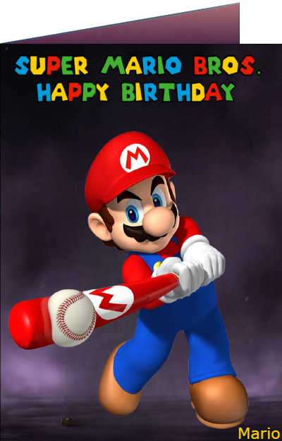 mario brothers birthday ecards