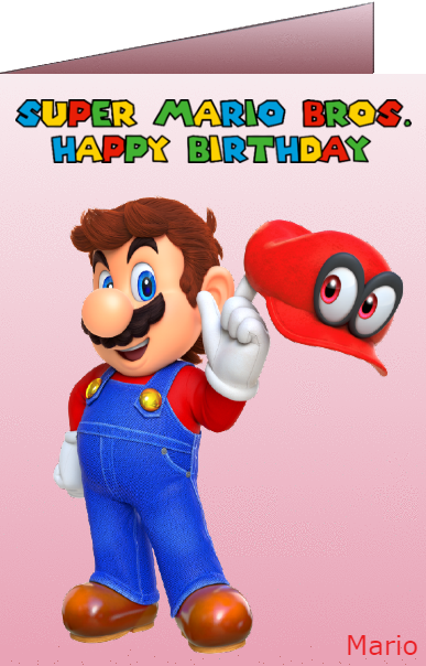 mario brothers birthday ecards