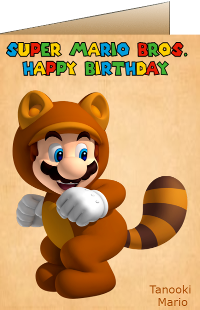 mario brothers birthday ecards