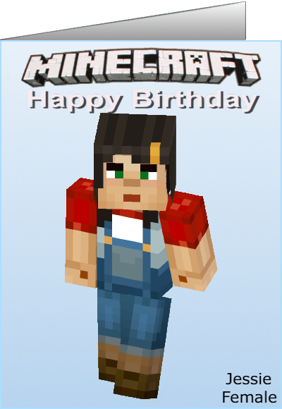 minecraft birthday ecards