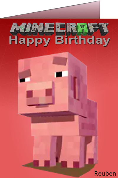 minecraft ecard