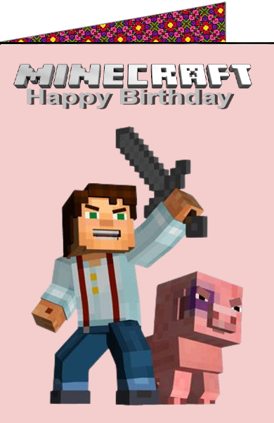 minecraft birthday ecards