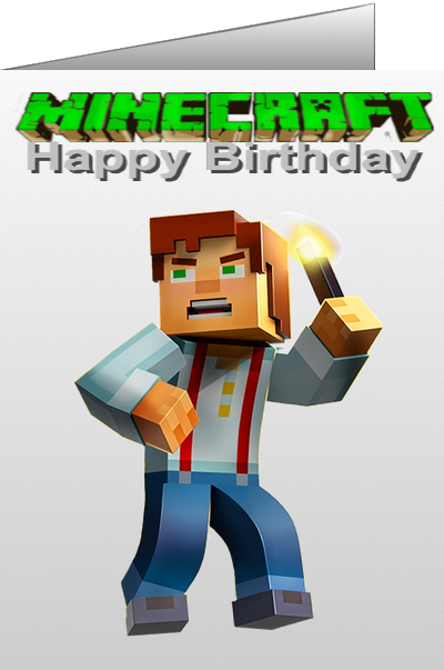 minecraft birthday ecards