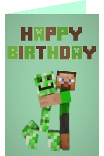 minecraft ecard