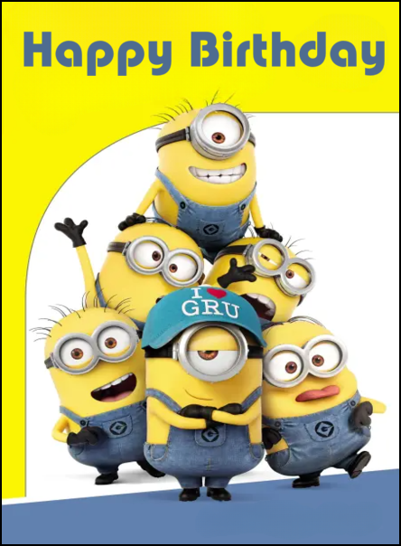 minions birthday ecards