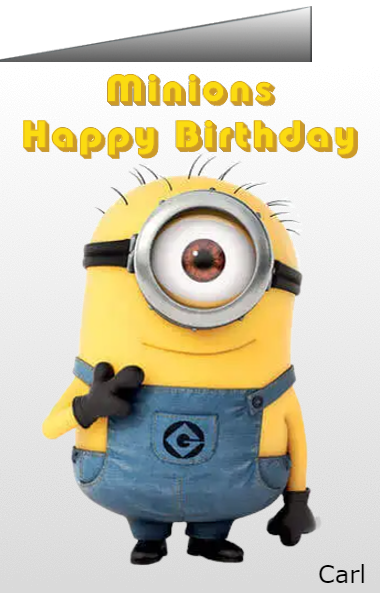 Minions Birthday ecards