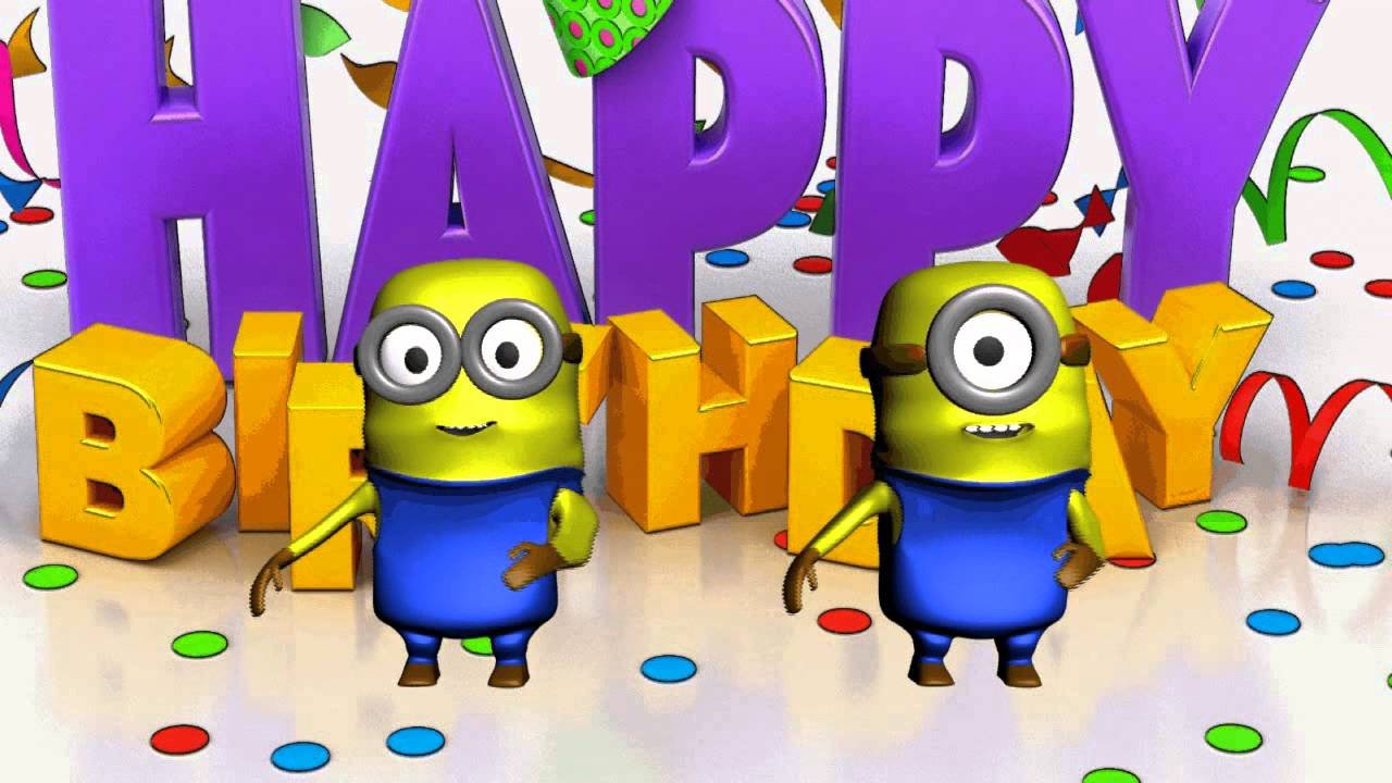 Free Minions Birthday Greeting Cards