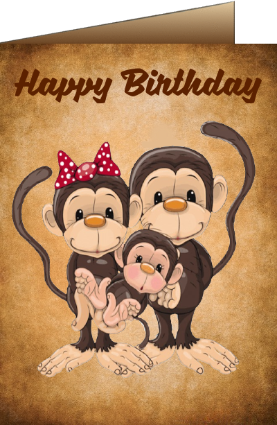 animal birthday cards