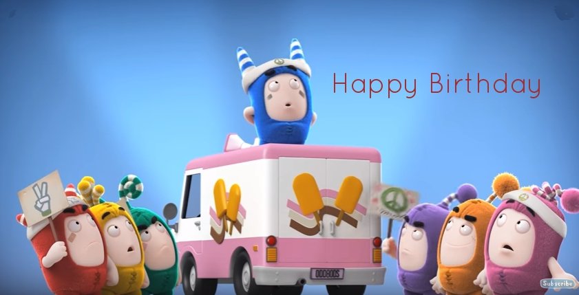 Oddbods Happy Birthday