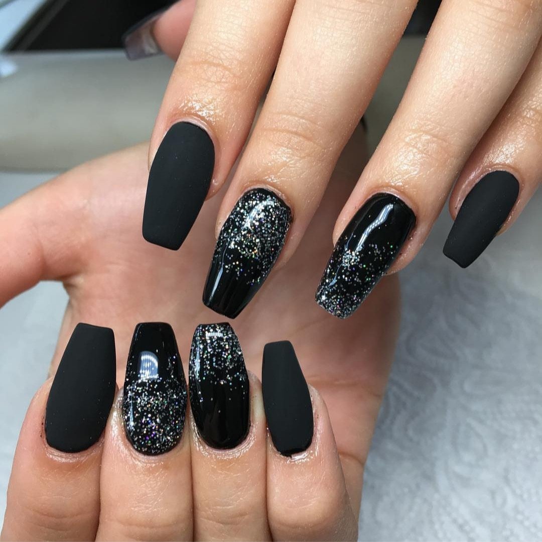 women's sexy black nail