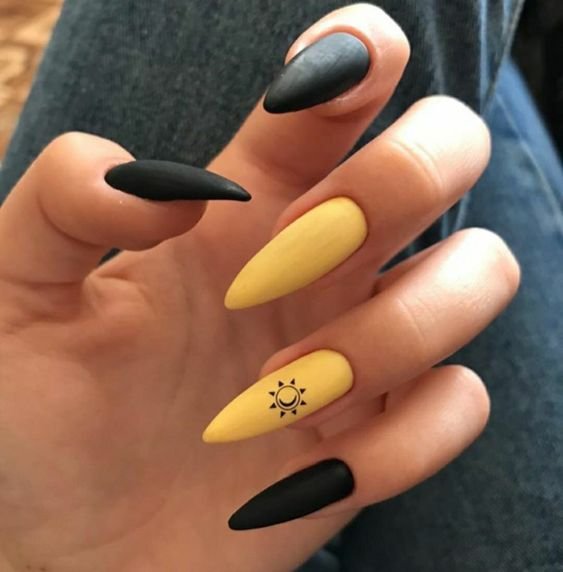 sexy black nails