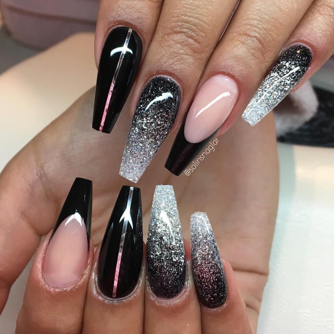 women's sexy black nail