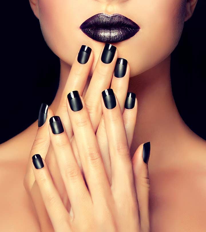 women's sexy black nail