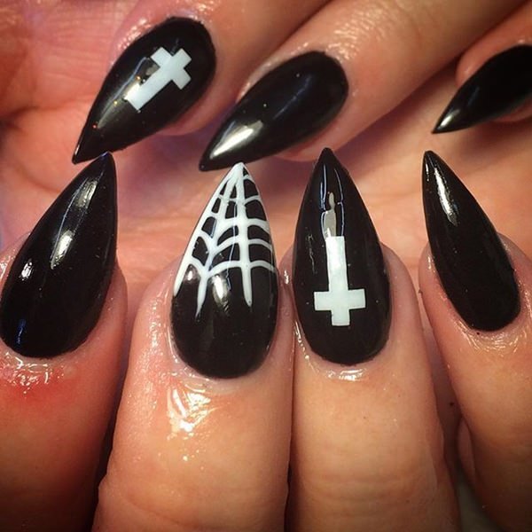 women's sexy black nail