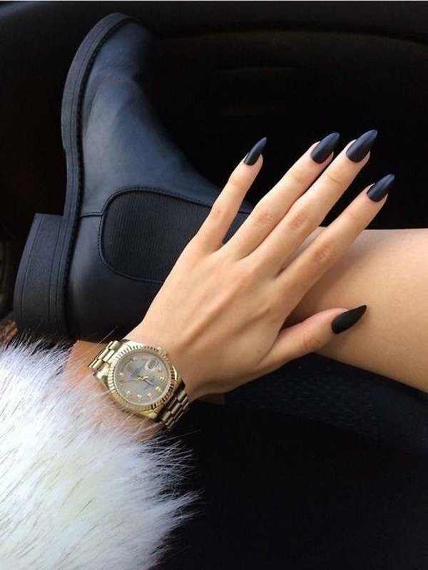 women's sexy black nail