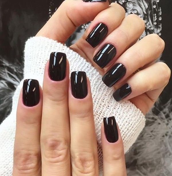 women's sexy black nail